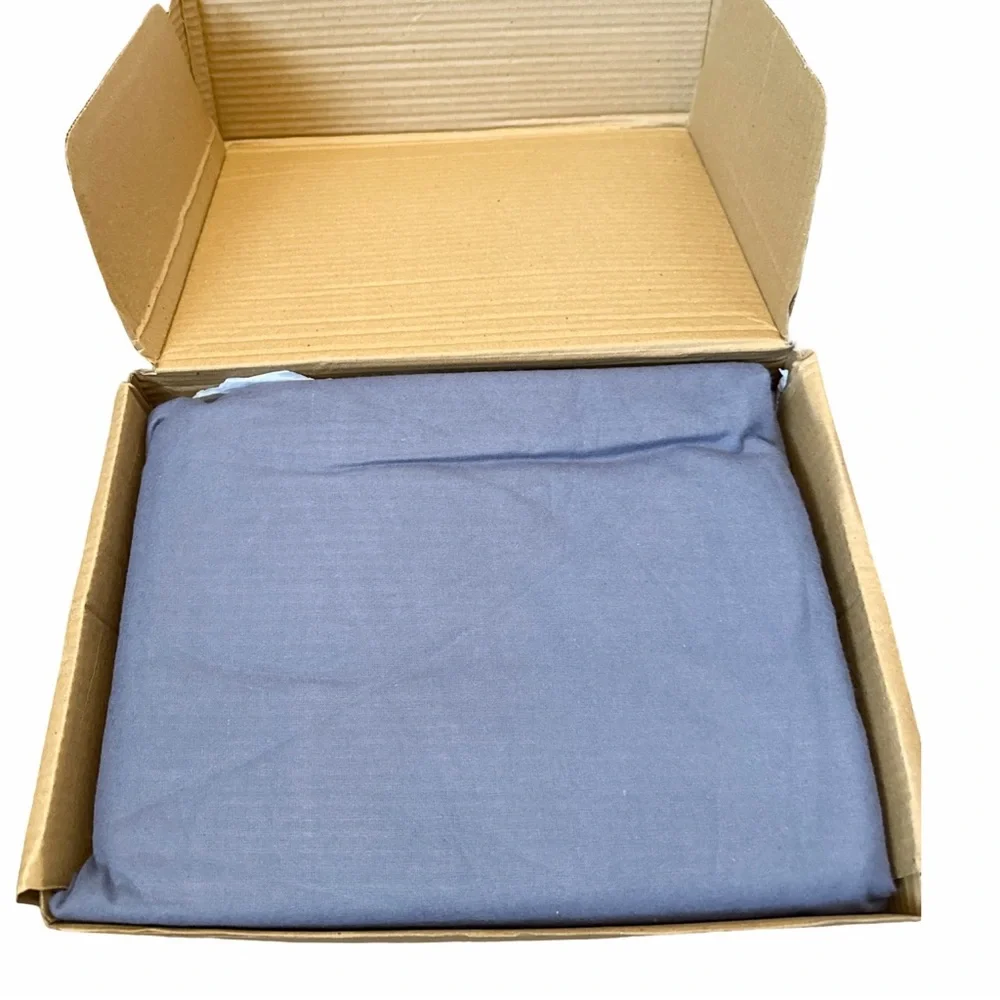 Elegant Home Bedding Sheet Set - White,‎ Blue, Gray